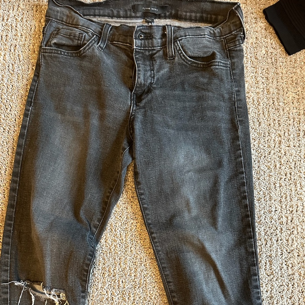 Off black skinny jeans
